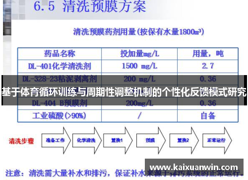 基于体育循环训练与周期性调整机制的个性化反馈模式研究 基于体育循环训练与周期性调整机制的个性化反馈模式研究